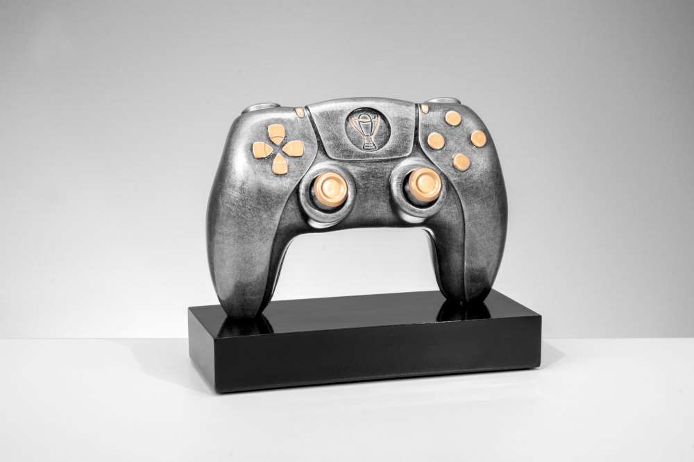 Gaming & E-Sports Pokal Controller aus Resin