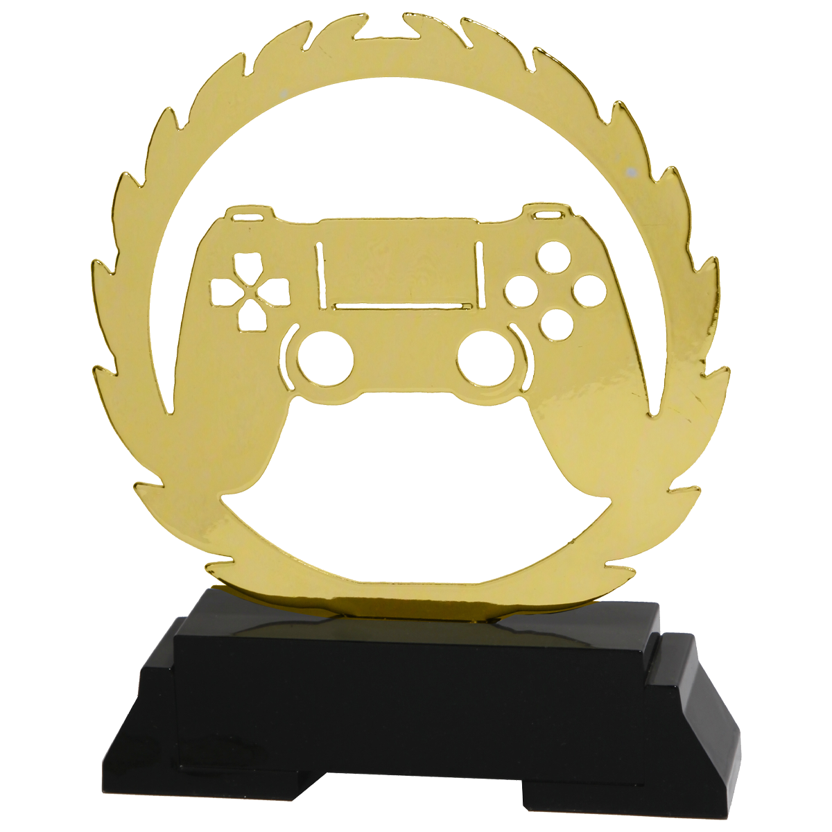 Gaming - E-Sports - Pokal - Schwarzer Sockel - Gold