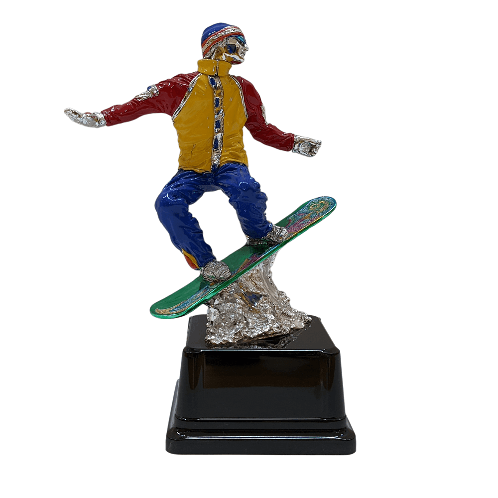Bunter Snowboarder Pokal