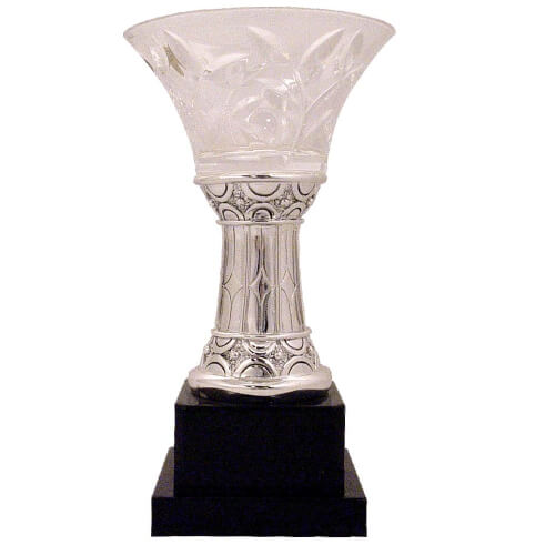 Glas-Pokal Bleikristall